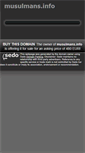 Mobile Screenshot of musulmans.info
